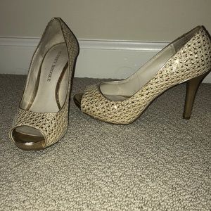 Gold aubrey brooke heels